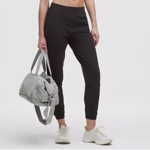 Lululemon Adapted State Jogger Black High Rise Zippered Cuffs LW5CVMS Size 8